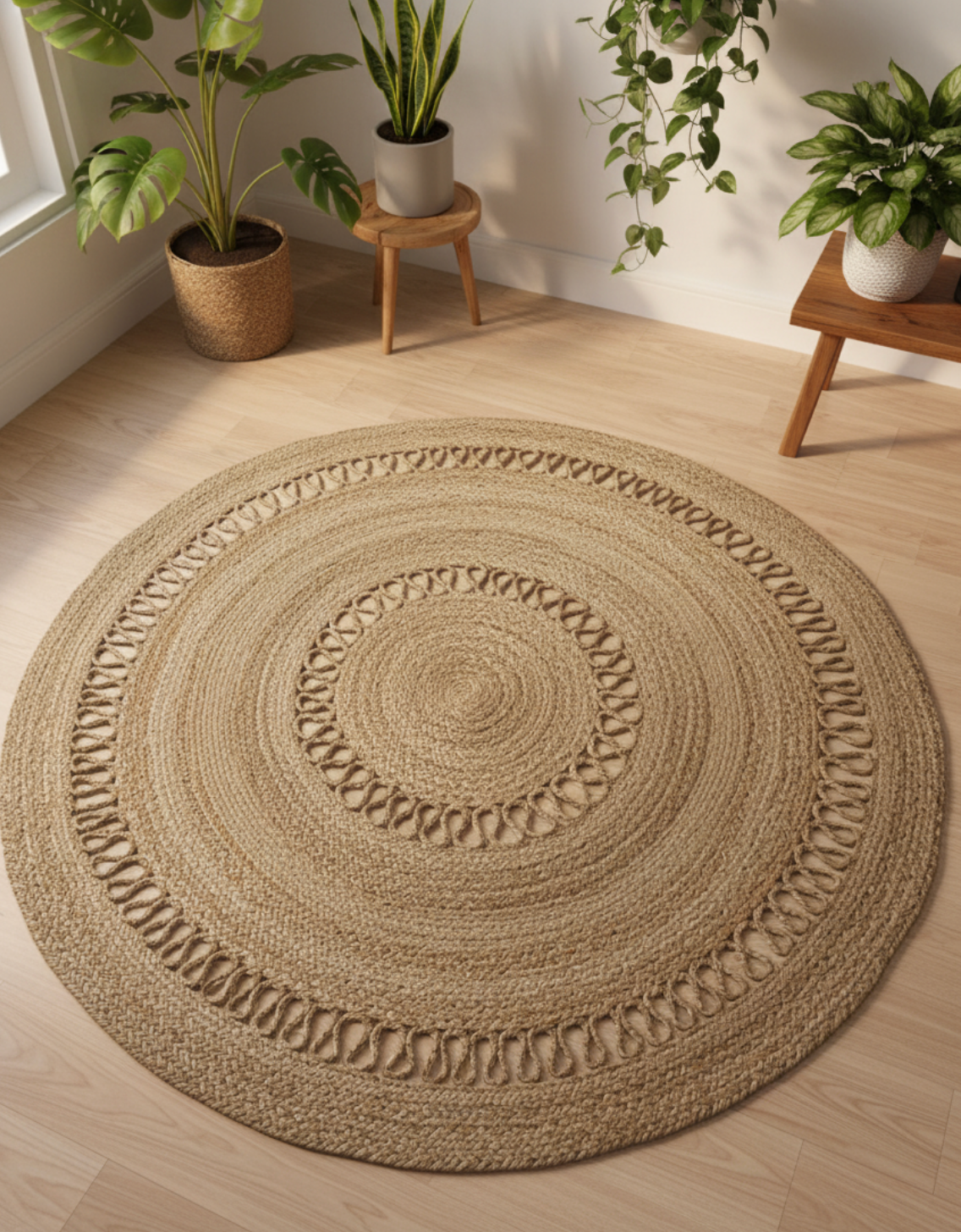 JUTE ROUND RUG 5