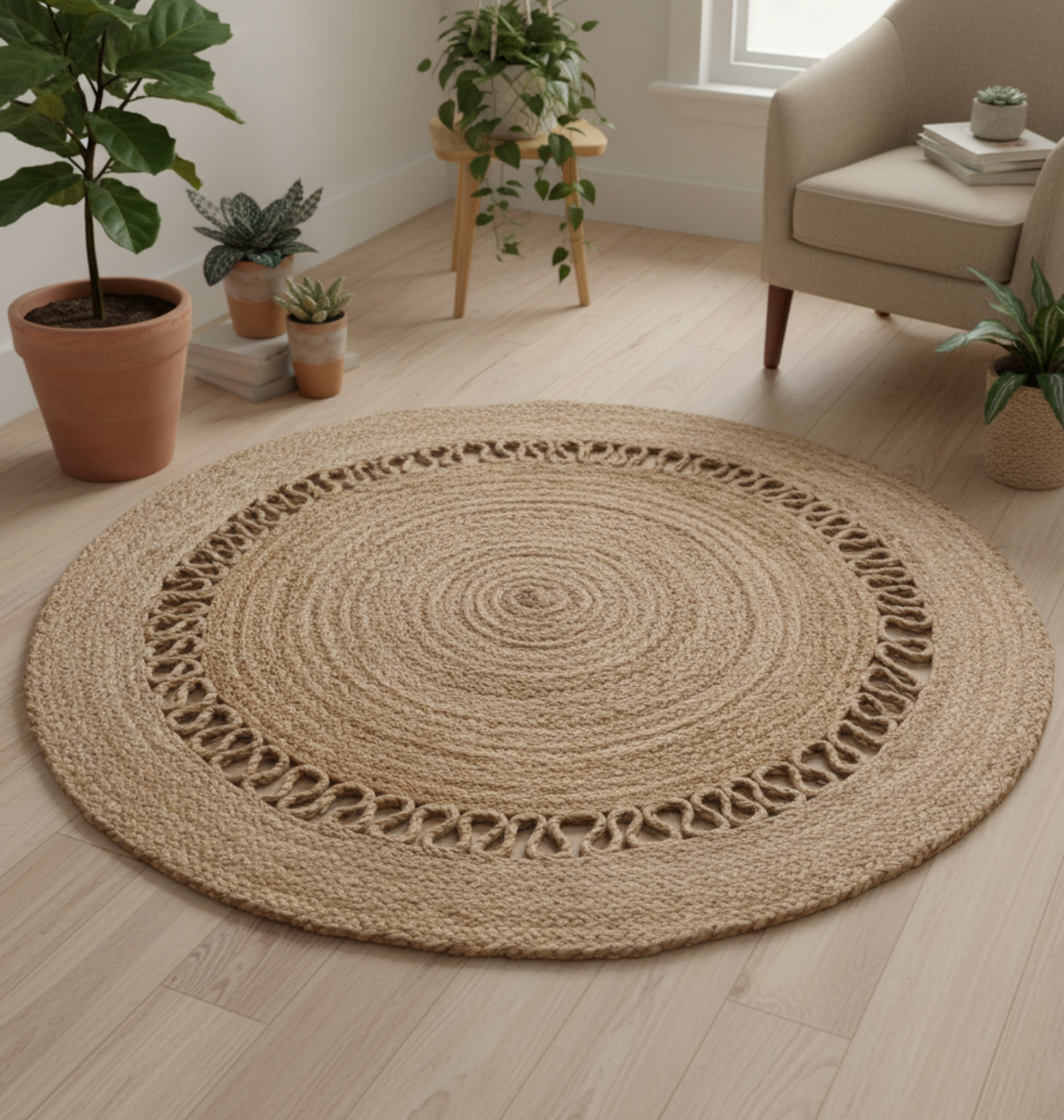 JUTE ROUND RUG 9